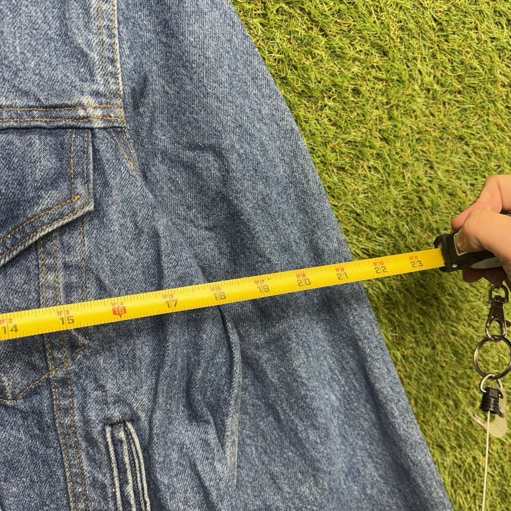 Vintage 70s Levis Denim Jacket Mens 42R Button Front Type 3 Trucker 70506-0214